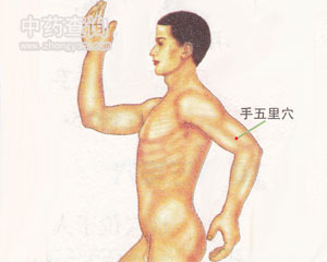 手五里穴位