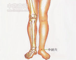 中封穴位